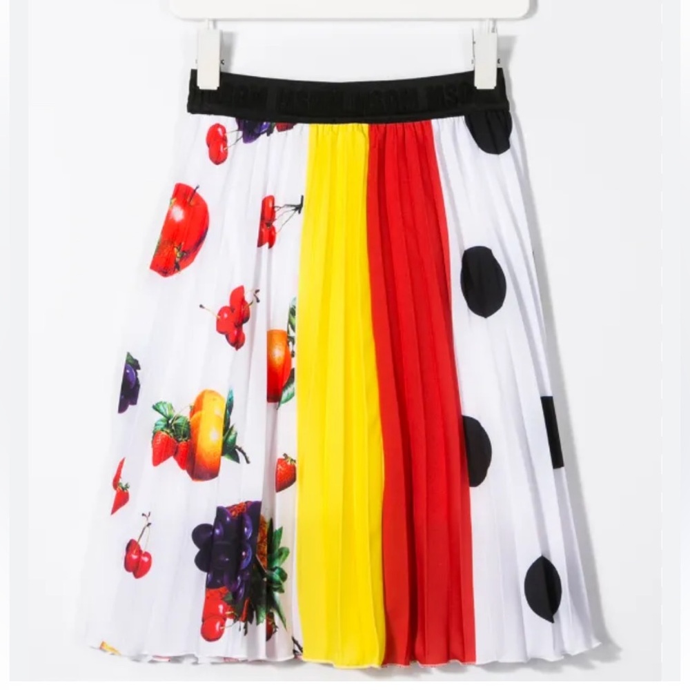 MSGM Colorful Pleated Skirt